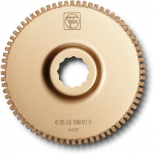 Brzeszczot z węglików spiekanych z otwartymi ząbkami / Ø 105 mm Szerokość linii cięcia 1,2 mm - Fein