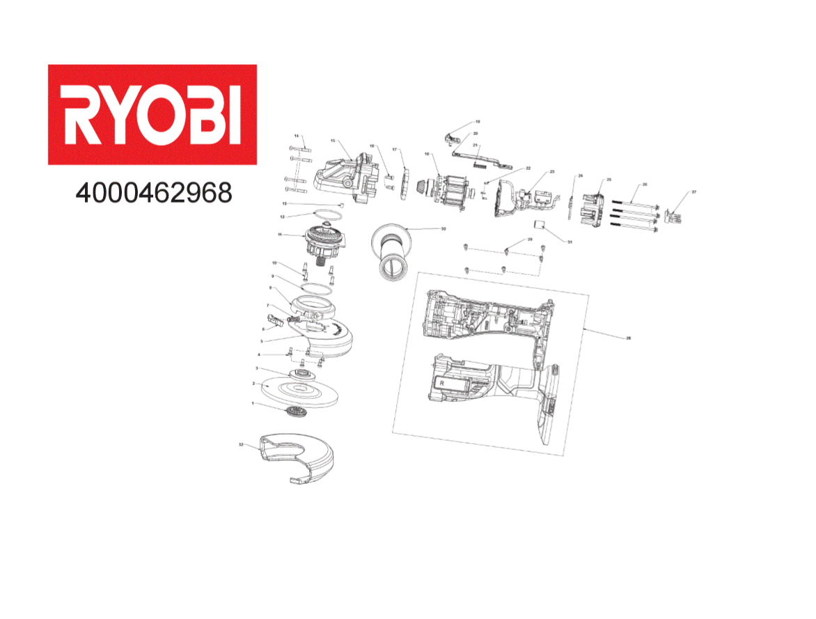 Ryobi r18ag7 clearance